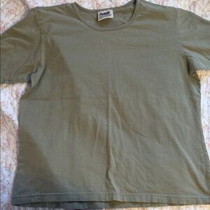 VINTAGE Northern Reflections Olive Green Short Sleeve Tee